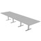 Skutchi Designs 45 in W, 165.75 in L, 29 in H, Engineered Wood Top, Grey HAR-REC-48x168-T-XD01 - alternate 1